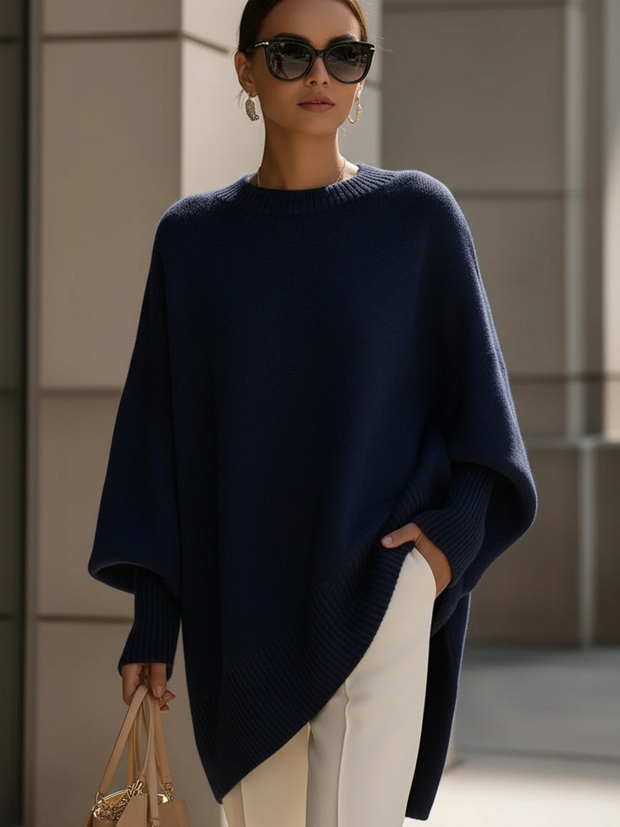 Aster | Oversized Poncho Sweater